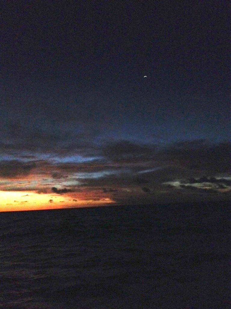 50. The sunset was almost over with Venus in view.