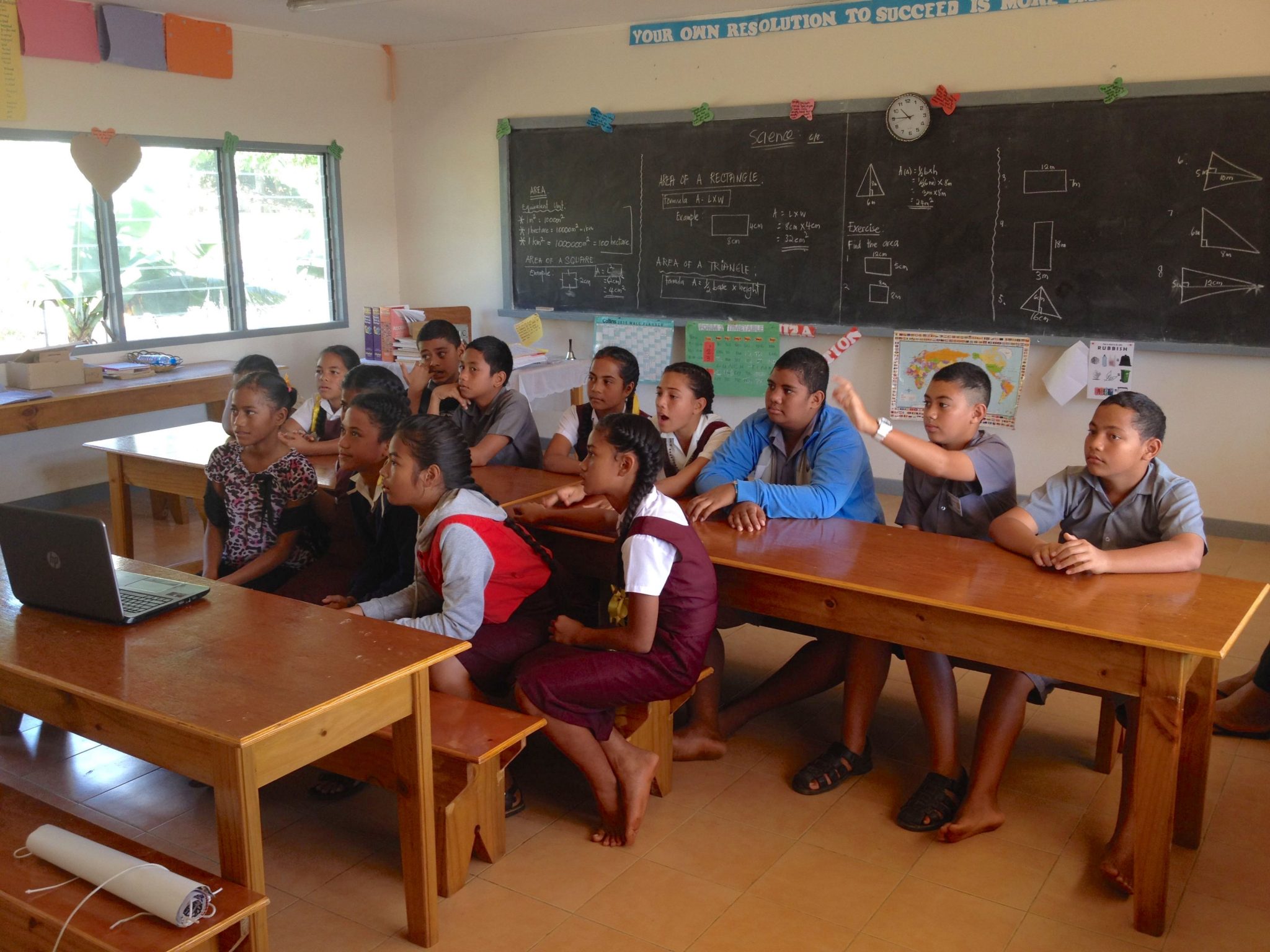 120. Skype - Students from the Vava'u Side School were eager to speak to the Round Hill Elementary School students