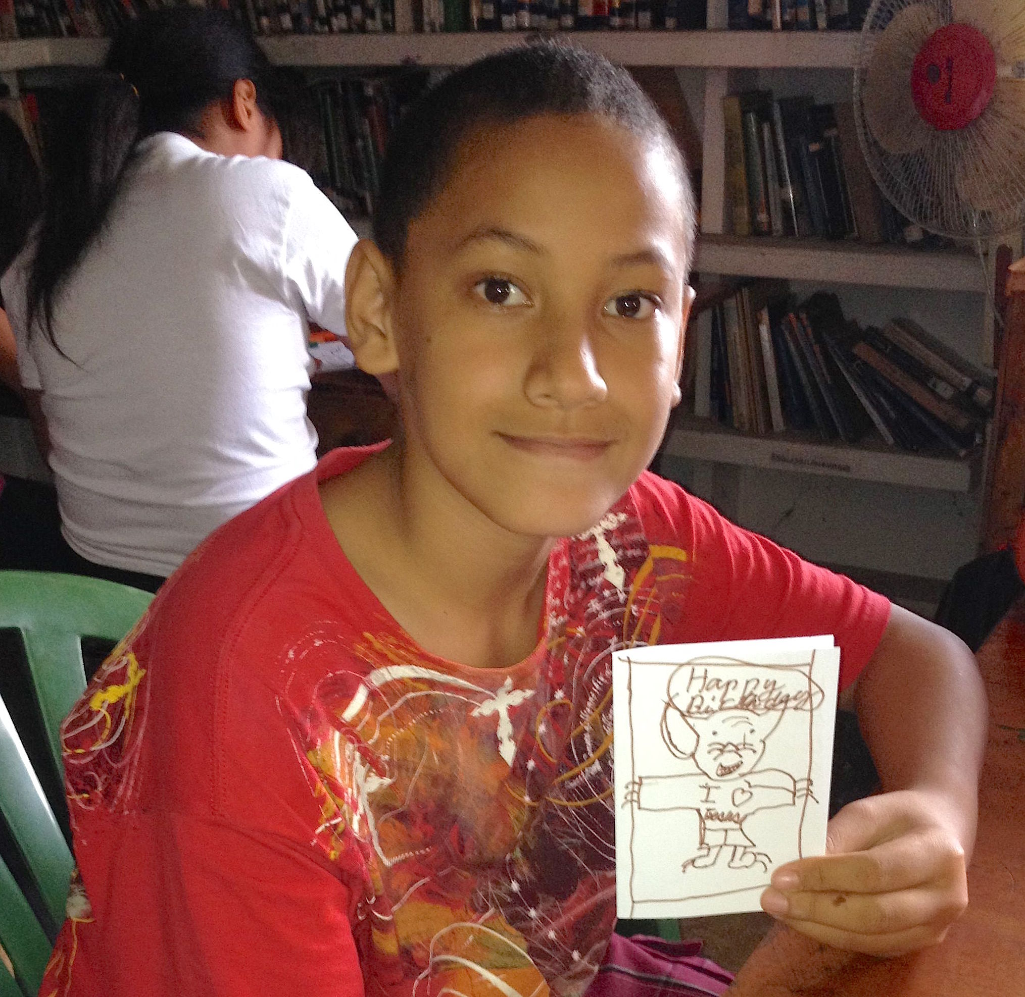 145. This awesome young Tongan boy made a super card showing obedience to the Lord