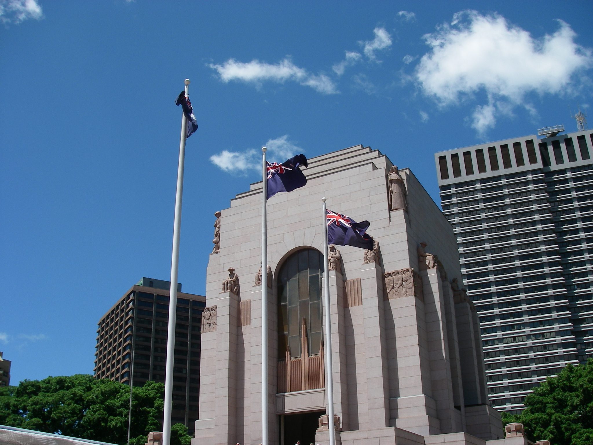 101. The ANZAC War Memorial for Australian military men and women honored those who paid the ultimate sacrifice to their country