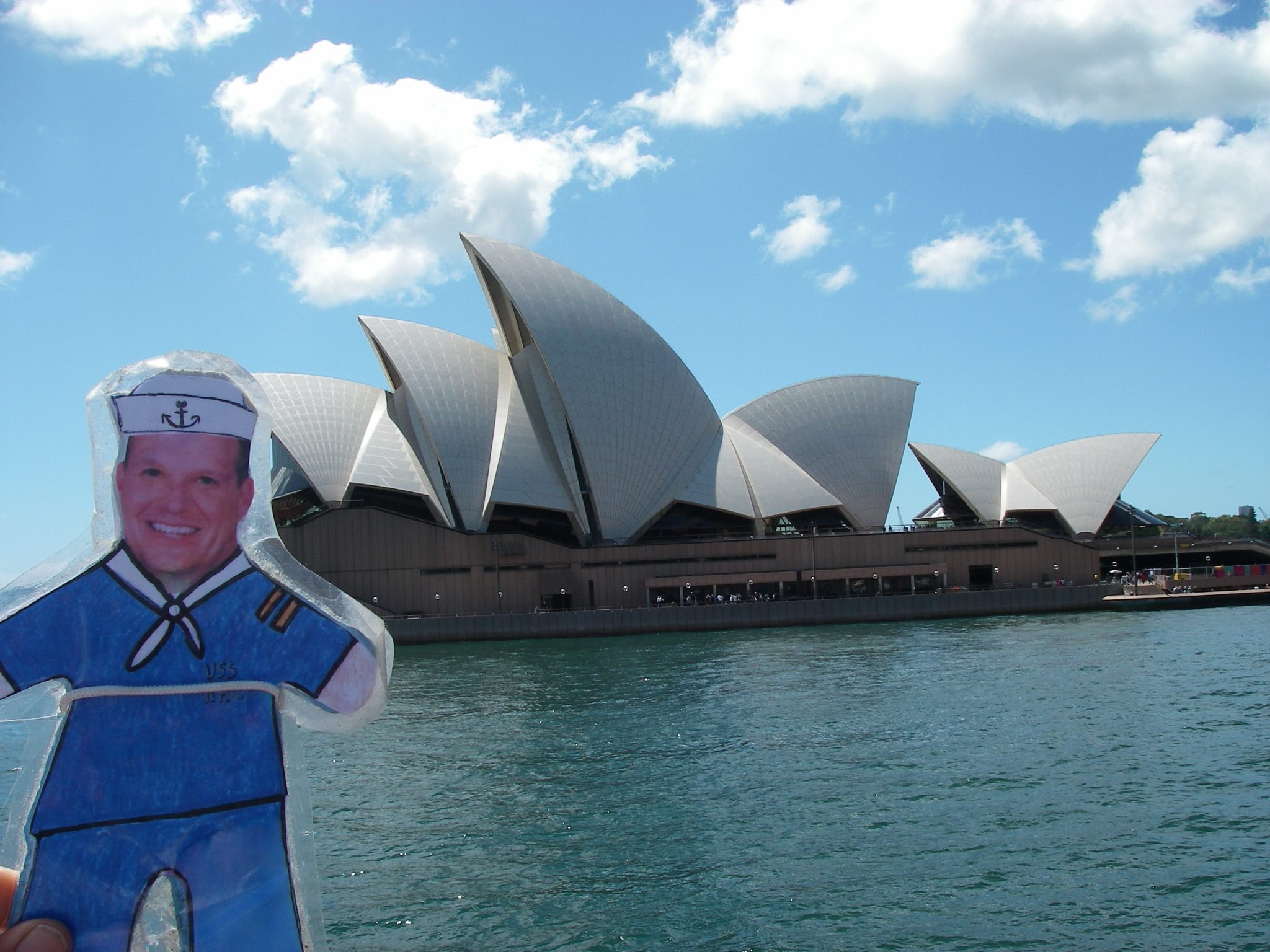 90. Another day, Flat Mr. Davis, Jeff and I visited the Sydney Opera House where they had an annual festival celebrating the cultures of indigineous peoples